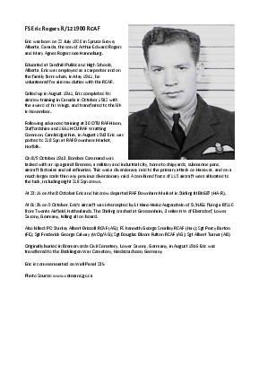 A preview of a PDF biography for Rogers, Eric